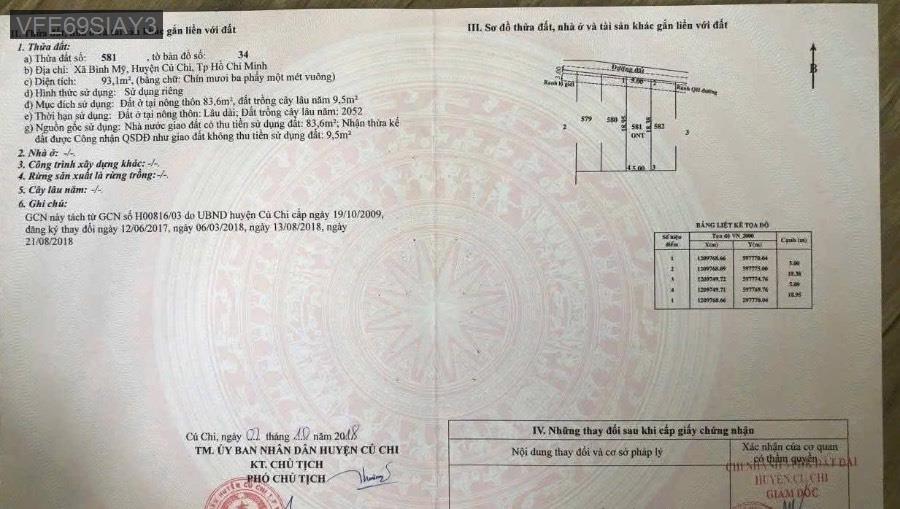 Bán đất TL9 SHR, hướng bắc. Gần chợ và nhiều tiện ích - Xã Bình Mỹ  -  Huyện Củ Chi  - (ảnh - 1)