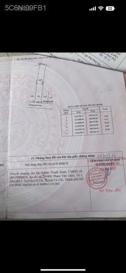 Bán đất đường Nguyễn Văn On 20m, ra TL8 200m. Diện tích 5x32 full thổ cư - Giá 3tỷ TL - TT. Củ Chi  -  Huyện Củ Chi  - (ảnh - 4)