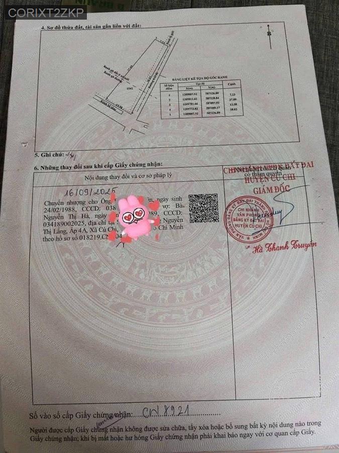 Bán lô đất xây dựng tự do gần Bệnh Viện Xuyên Á. Giá chỉ 2tỷ750triệu còn bớt - Xã Tân Phú Trung  -  Huyện Củ Chi  - (ảnh - 3)