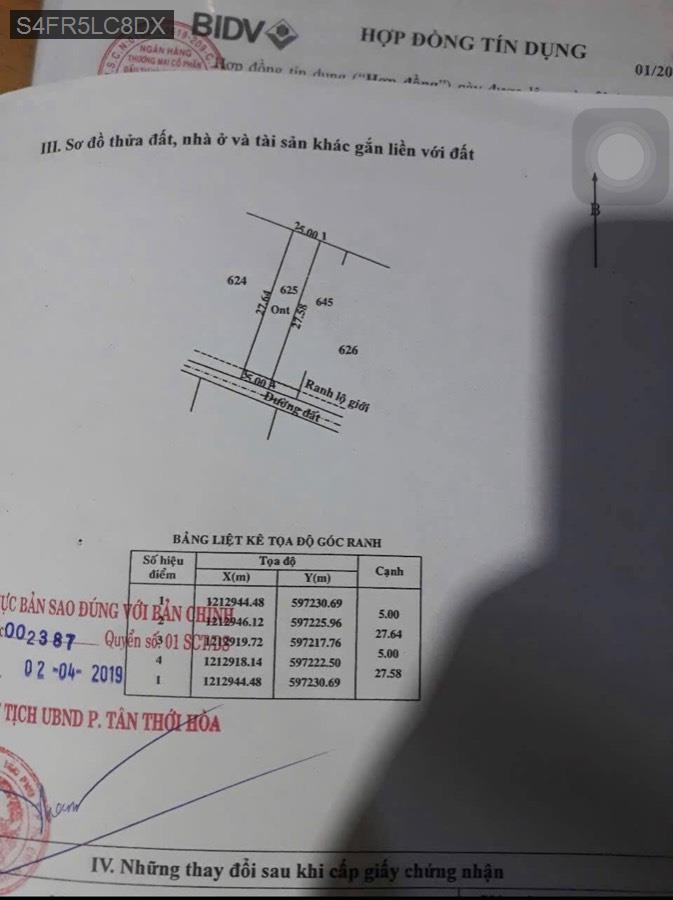 Bán lô đất đường Hà Duy Phiên, diện tích 5x27 full thổ cư. Đường xe hơi vào tới đất - Xã Bình Mỹ  -  Huyện Củ Chi  - (ảnh - 1)