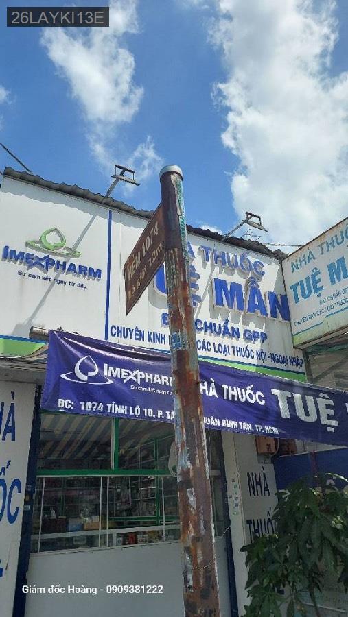 BÌNH TÂN NHỈNH 60TR 1M2 FULL THỔ CƯ 200M2 - 6,7 X  26 - 12 TY. - Phường Tân Tạo  -  Quận Bình Tân  - (ảnh - 3)